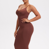 Robe Longue d'été Décolleté - Gainante & Sublimatrice