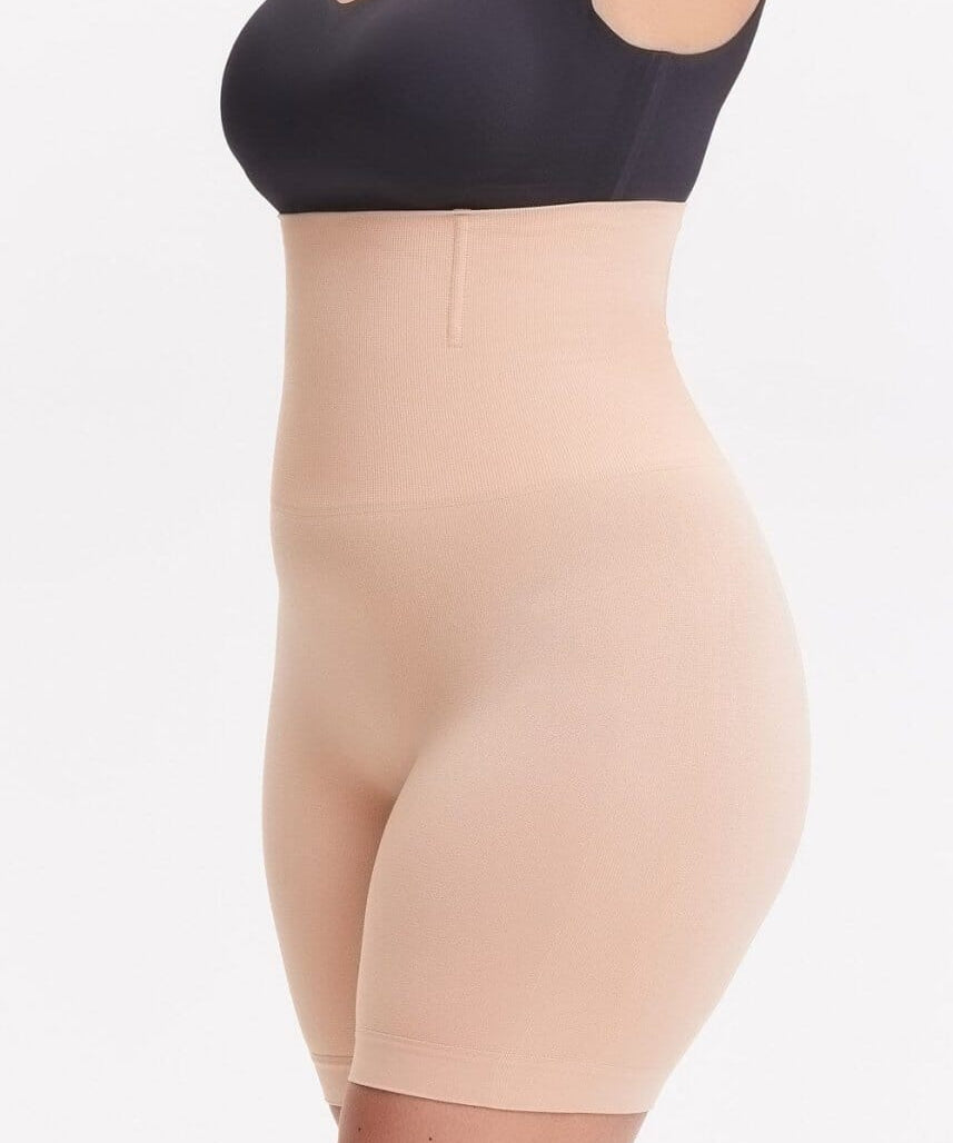 Short Gainant Taille Haute - Sans Couture