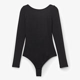 Body Glitter à Manches Longues String
